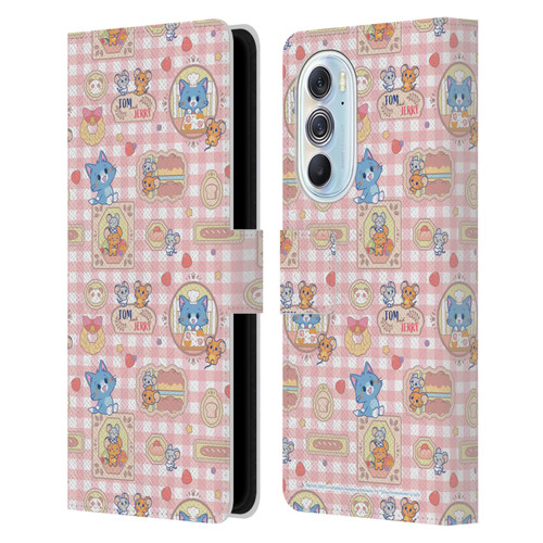 Tom and Jerry Gokko Graphics Baking Pattern Leather Book Wallet Case Cover For Motorola Edge X30
