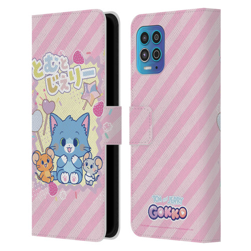 Tom and Jerry Gokko Graphics Character Art Leather Book Wallet Case Cover For Motorola Moto G100