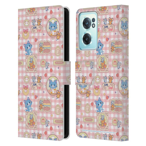 Tom and Jerry Gokko Graphics Baking Pattern Leather Book Wallet Case Cover For OnePlus Nord CE 2 5G