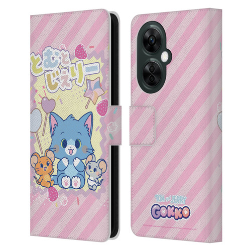 Tom and Jerry Gokko Graphics Character Art Leather Book Wallet Case Cover For OnePlus Nord CE 3 Lite 5G