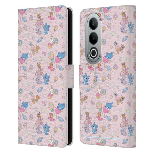 Tom and Jerry Gokko Graphics Sweets Pattern Leather Book Wallet Case Cover For OPPO OnePlus Ace 3V 5G