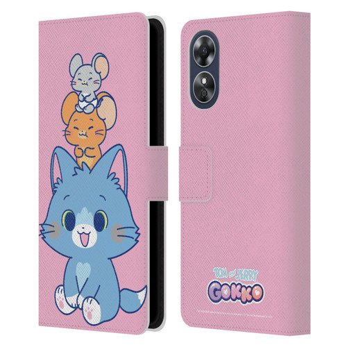 Tom and Jerry Gokko Graphics Characters Leather Book Wallet Case Cover For OPPO A17