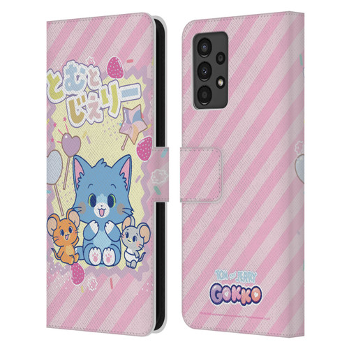 Tom and Jerry Gokko Graphics Character Art Leather Book Wallet Case Cover For Samsung Galaxy A13 (2022)