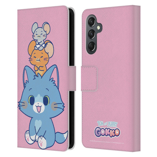 Tom and Jerry Gokko Graphics Characters Leather Book Wallet Case Cover For Samsung Galaxy A25 5G
