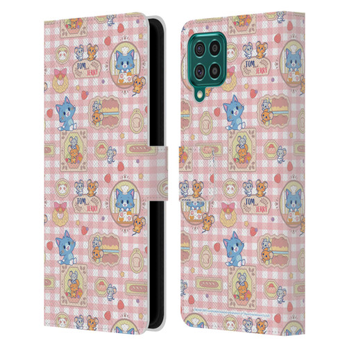 Tom and Jerry Gokko Graphics Baking Pattern Leather Book Wallet Case Cover For Samsung Galaxy F62 (2021)