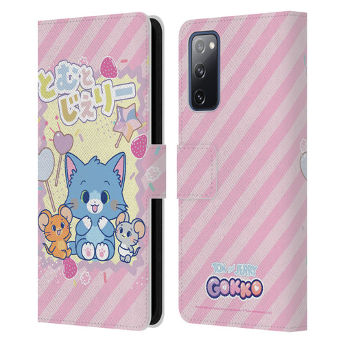 Tom and Jerry Gokko Graphics Character Art Leather Book Wallet Case Cover For Samsung Galaxy S20 FE / 5G