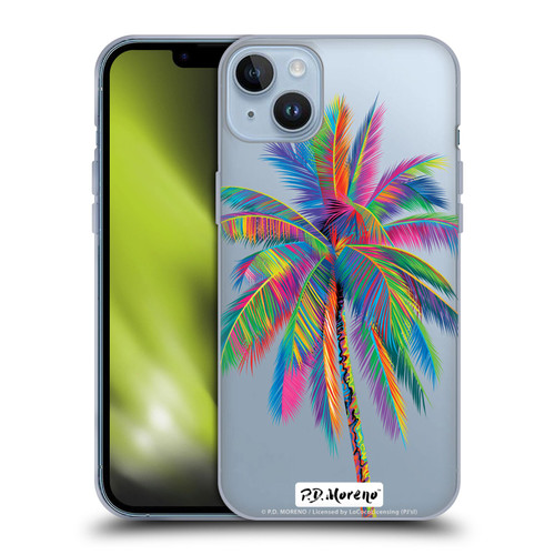 P.D. Moreno Assorted Design Palm Tree Soft Gel Case for Apple iPhone 14 Plus