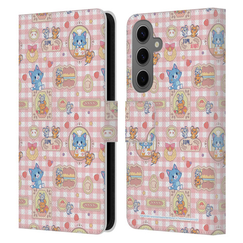 Tom and Jerry Gokko Graphics Baking Pattern Leather Book Wallet Case Cover For Samsung Galaxy S25