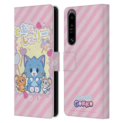 Tom and Jerry Gokko Graphics Character Art Leather Book Wallet Case Cover For Sony Xperia 1 IV