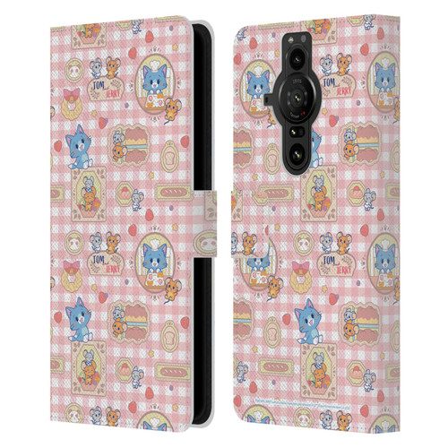 Tom and Jerry Gokko Graphics Baking Pattern Leather Book Wallet Case Cover For Sony Xperia Pro-I