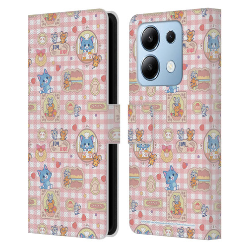 Tom and Jerry Gokko Graphics Baking Pattern Leather Book Wallet Case Cover For Xiaomi Redmi Note 13/13 Pro 5G