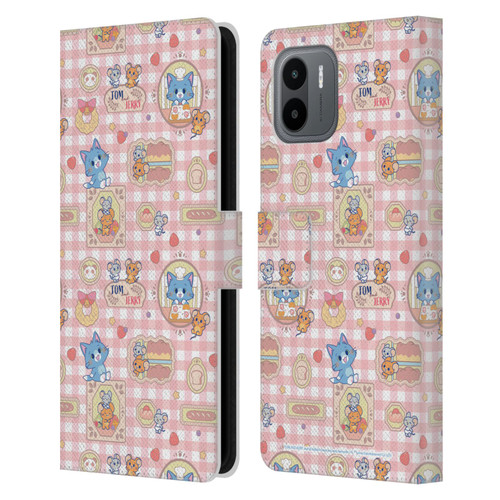 Tom and Jerry Gokko Graphics Baking Pattern Leather Book Wallet Case Cover For Xiaomi Redmi A2