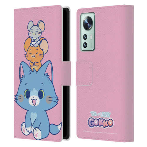 Tom and Jerry Gokko Graphics Characters Leather Book Wallet Case Cover For Xiaomi 12