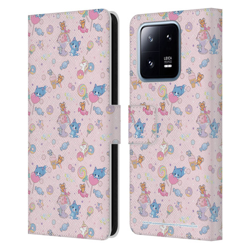 Tom and Jerry Gokko Graphics Sweets Pattern Leather Book Wallet Case Cover For Xiaomi 13 Pro 5G
