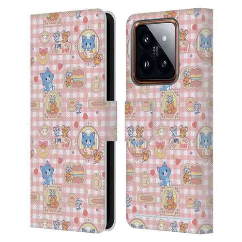 Tom and Jerry Gokko Graphics Baking Pattern Leather Book Wallet Case Cover For Xiaomi 14