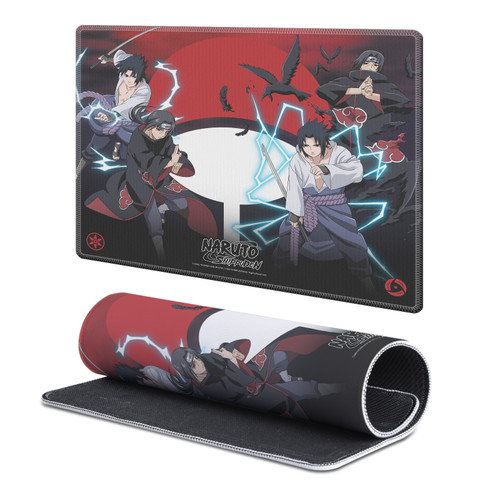 Naruto Shippuden Graphic Art Itachi and Sasuke Gaming Office Desk PC Keyboard Mouse Mat Pad - S
