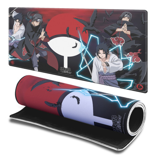 Naruto Shippuden Graphic Art Itachi and Sasuke Gaming Office Desk PC Keyboard Mouse Mat Pad - L