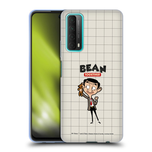 Mr. Bean: The Animated Series Graphic Art With Teddy Soft Gel Case for Huawei P Smart (2021)