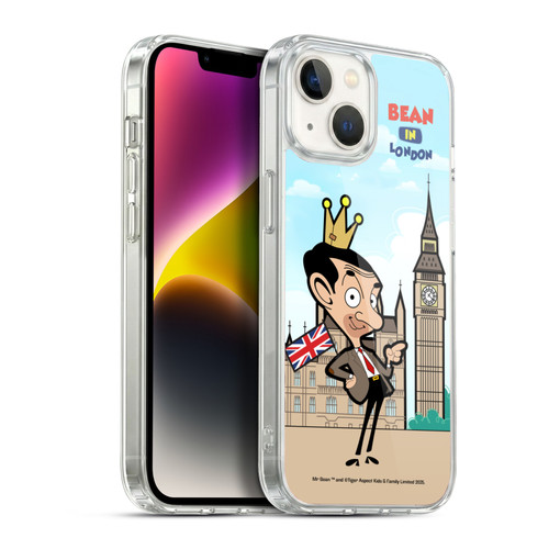 Mr. Bean: The Animated Series Graphic Art Bean In London Soft Gel Case for Apple iPhone 14