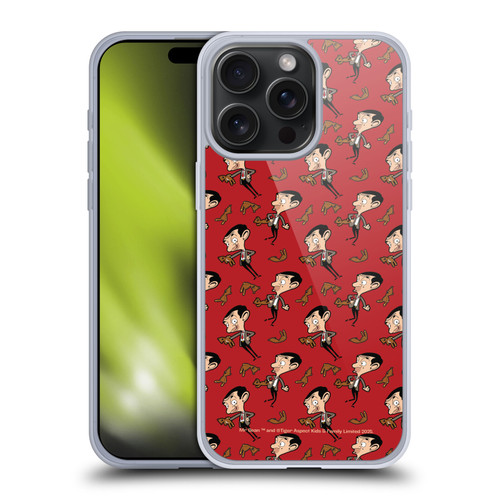 Mr. Bean: The Animated Series Graphic Art Teddy Pattern Soft Gel Case for Apple iPhone 15 Pro Max