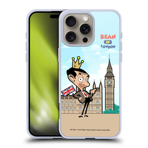 Mr. Bean: The Animated Series Graphic Art Bean In London Soft Gel Case for Apple iPhone 16 Pro Max