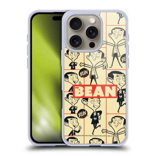 Mr. Bean: The Animated Series Graphic Art Collage Soft Gel Case for Apple iPhone 16 Pro