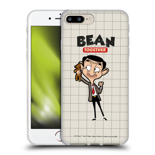 Mr. Bean: The Animated Series Graphic Art With Teddy Soft Gel Case for Apple iPhone 7 Plus / iPhone 8 Plus