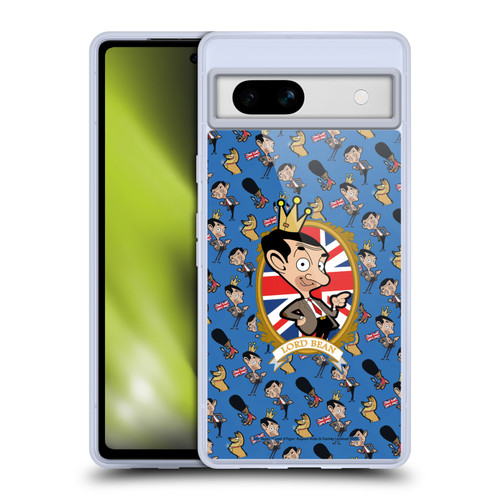 Mr. Bean: The Animated Series Graphic Art Royal Bean Soft Gel Case for Google Pixel 7a