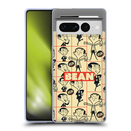 Mr. Bean: The Animated Series Graphic Art Collage Soft Gel Case for Google Pixel 7 Pro