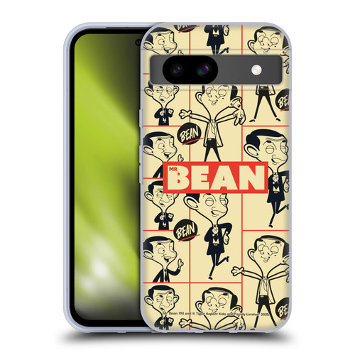Mr. Bean: The Animated Series Graphic Art Collage Soft Gel Case for Google Pixel 8a