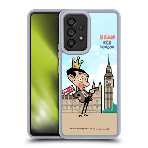 Mr. Bean: The Animated Series Graphic Art Bean In London Soft Gel Case for Samsung Galaxy A53 5G (2022)