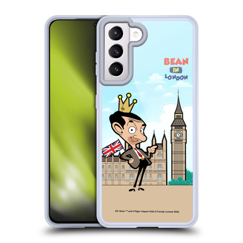 Mr. Bean: The Animated Series Graphic Art Bean In London Soft Gel Case for Samsung Galaxy S21 5G