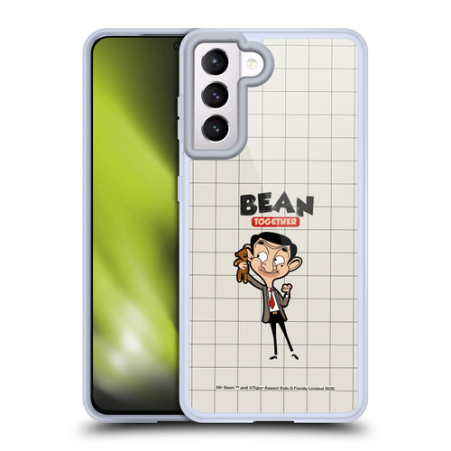Mr. Bean: The Animated Series Graphic Art With Teddy Soft Gel Case for Samsung Galaxy S21 5G