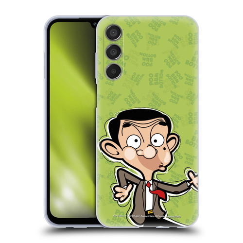 Mr. Bean: The Animated Series Graphic Art Face Soft Gel Case for Samsung Galaxy M15/F15 5G