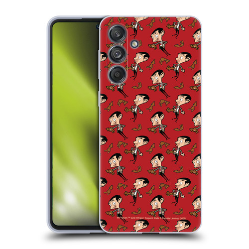 Mr. Bean: The Animated Series Graphic Art Teddy Pattern Soft Gel Case for Samsung Galaxy M55 5G