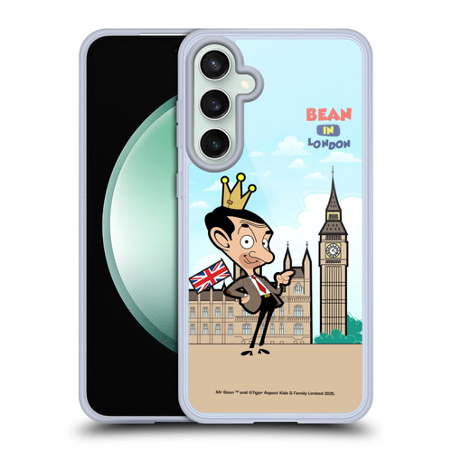 Mr. Bean: The Animated Series Graphic Art Bean In London Soft Gel Case for Samsung Galaxy S23 FE 5G