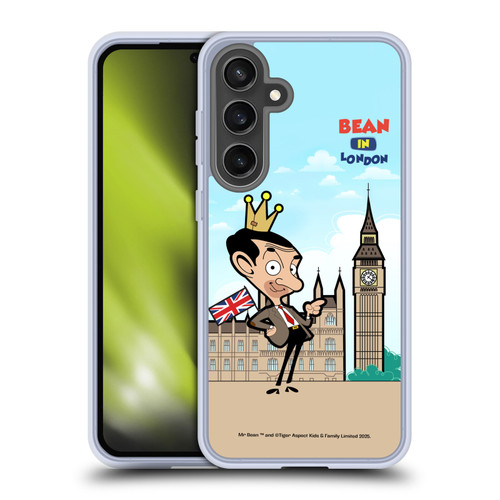 Mr. Bean: The Animated Series Graphic Art Bean In London Soft Gel Case for Samsung Galaxy S24 FE