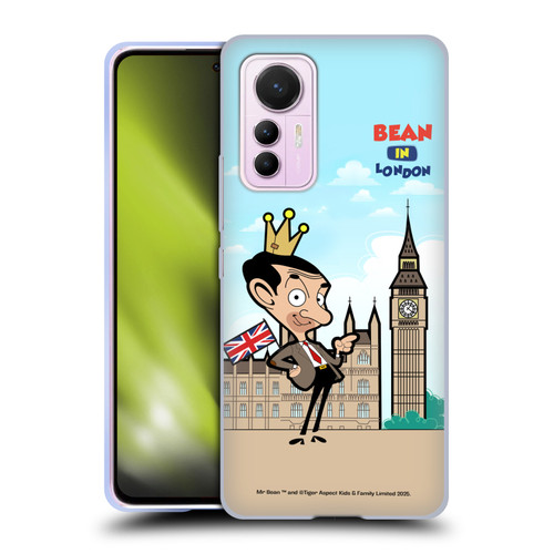 Mr. Bean: The Animated Series Graphic Art Bean In London Soft Gel Case for Xiaomi 12 Lite
