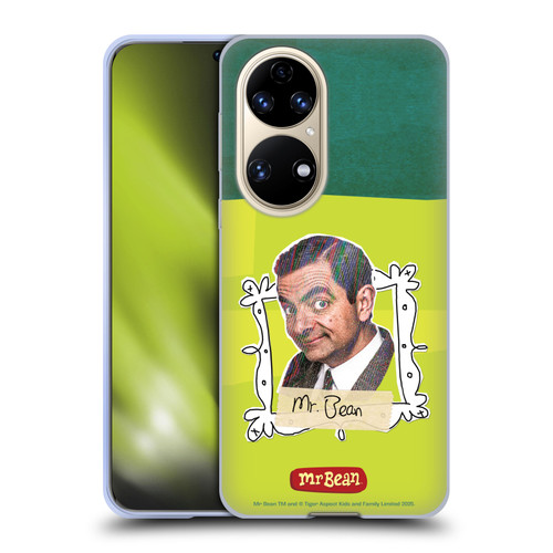 Mr. Bean Doodle Art With Teddy Soft Gel Case for Huawei P50