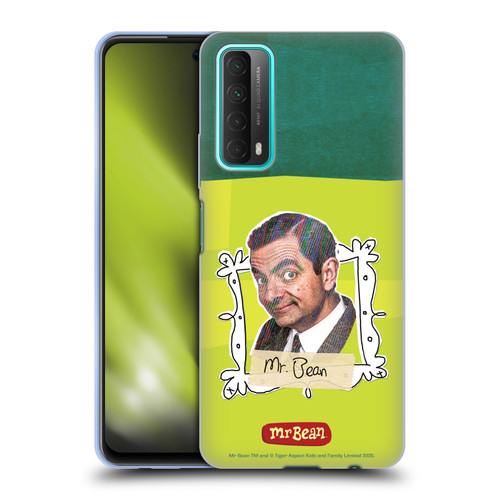 Mr. Bean Doodle Art With Teddy Soft Gel Case for Huawei P Smart (2021)