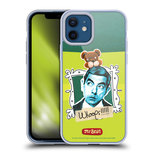 Mr. Bean Doodle Art Portrait Soft Gel Case for Apple iPhone 12 / iPhone 12 Pro