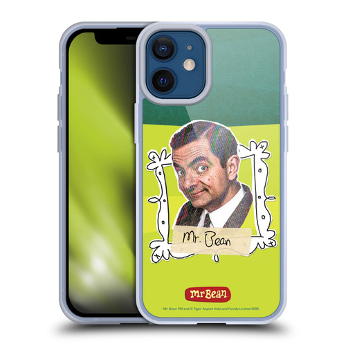 Mr. Bean Doodle Art With Teddy Soft Gel Case for Apple iPhone 12 Mini