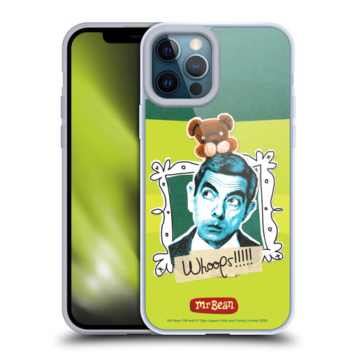 Mr. Bean Doodle Art Portrait Soft Gel Case for Apple iPhone 12 Pro Max