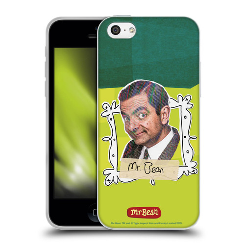 Mr. Bean Doodle Art With Teddy Soft Gel Case for Apple iPhone 5c