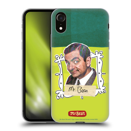 Mr. Bean Doodle Art With Teddy Soft Gel Case for Apple iPhone XR