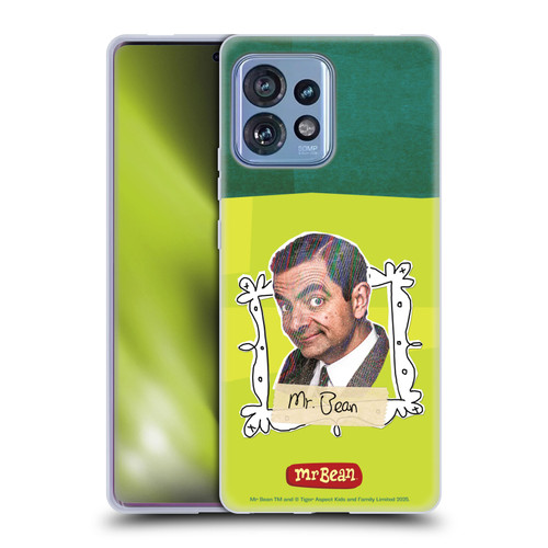 Mr. Bean Doodle Art With Teddy Soft Gel Case for Motorola Moto Edge 40 Pro/Plus 2023