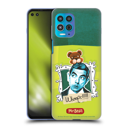 Mr. Bean Doodle Art Portrait Soft Gel Case for Motorola Moto G100