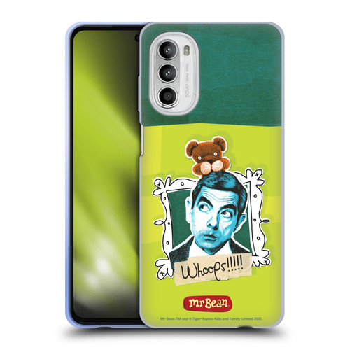 Mr. Bean Doodle Art Portrait Soft Gel Case for Motorola Moto G52