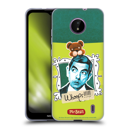 Mr. Bean Doodle Art Portrait Soft Gel Case for Nokia C10 / C20