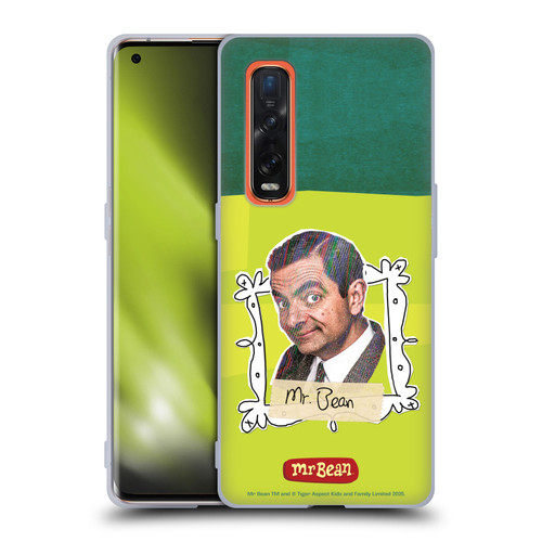 Mr. Bean Doodle Art With Teddy Soft Gel Case for OPPO Find X2 Pro 5G